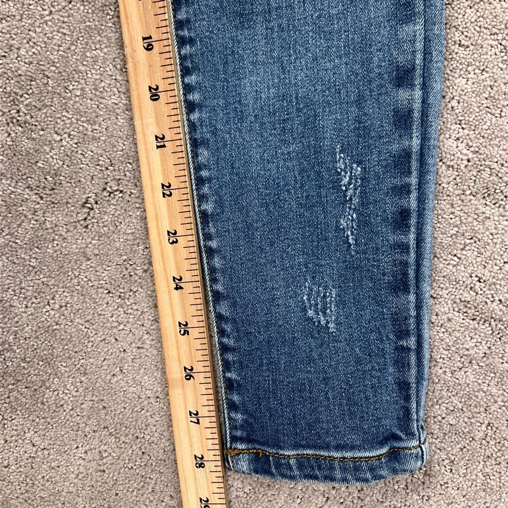 Judy Blue Jeans Womens 5/27 Blue Skinny Distressed JB82124MD‎ Everyday Stretch